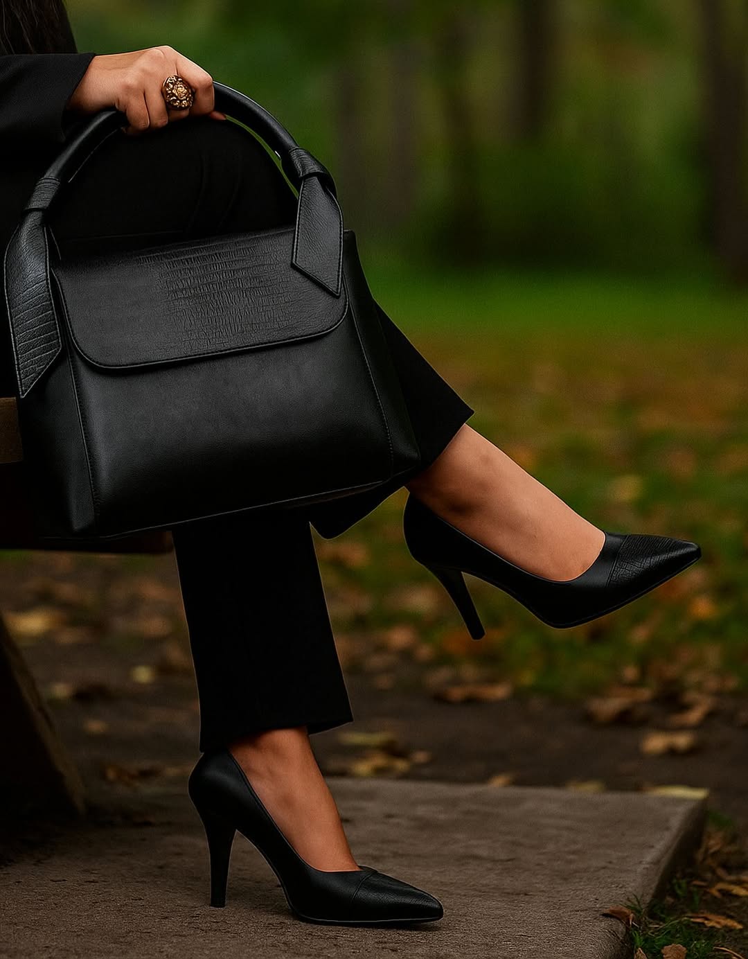 کفش پاشنه دار تمام چرم مدل ۱۲۰ سایز ۳۶۴۱